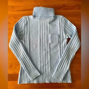 Light blue turtleneck sweater